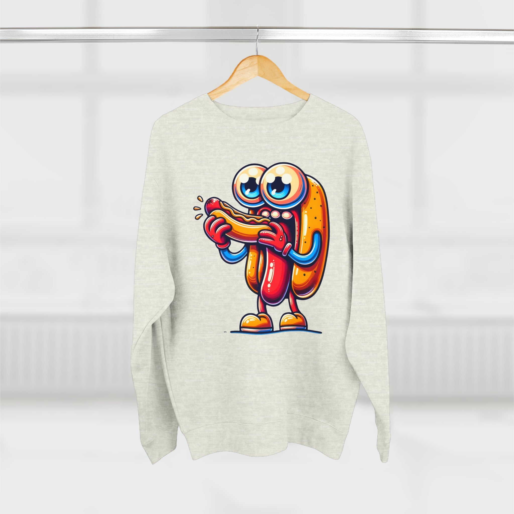 Sweatshirt The Cannibal Hotdog Sweatshirt - Irony Bites Back