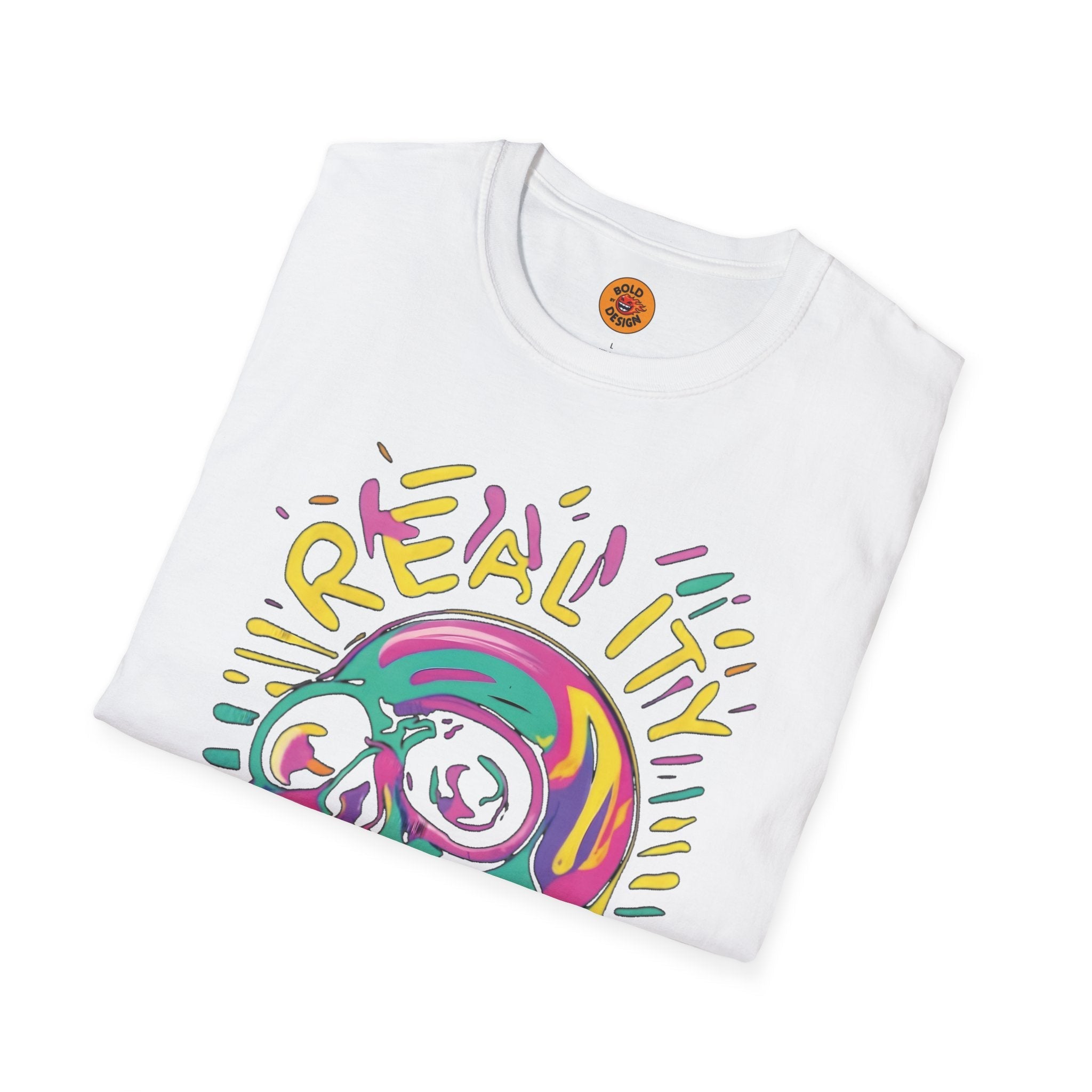 Glitch Art Skull T-Shirt-Bold By Design 