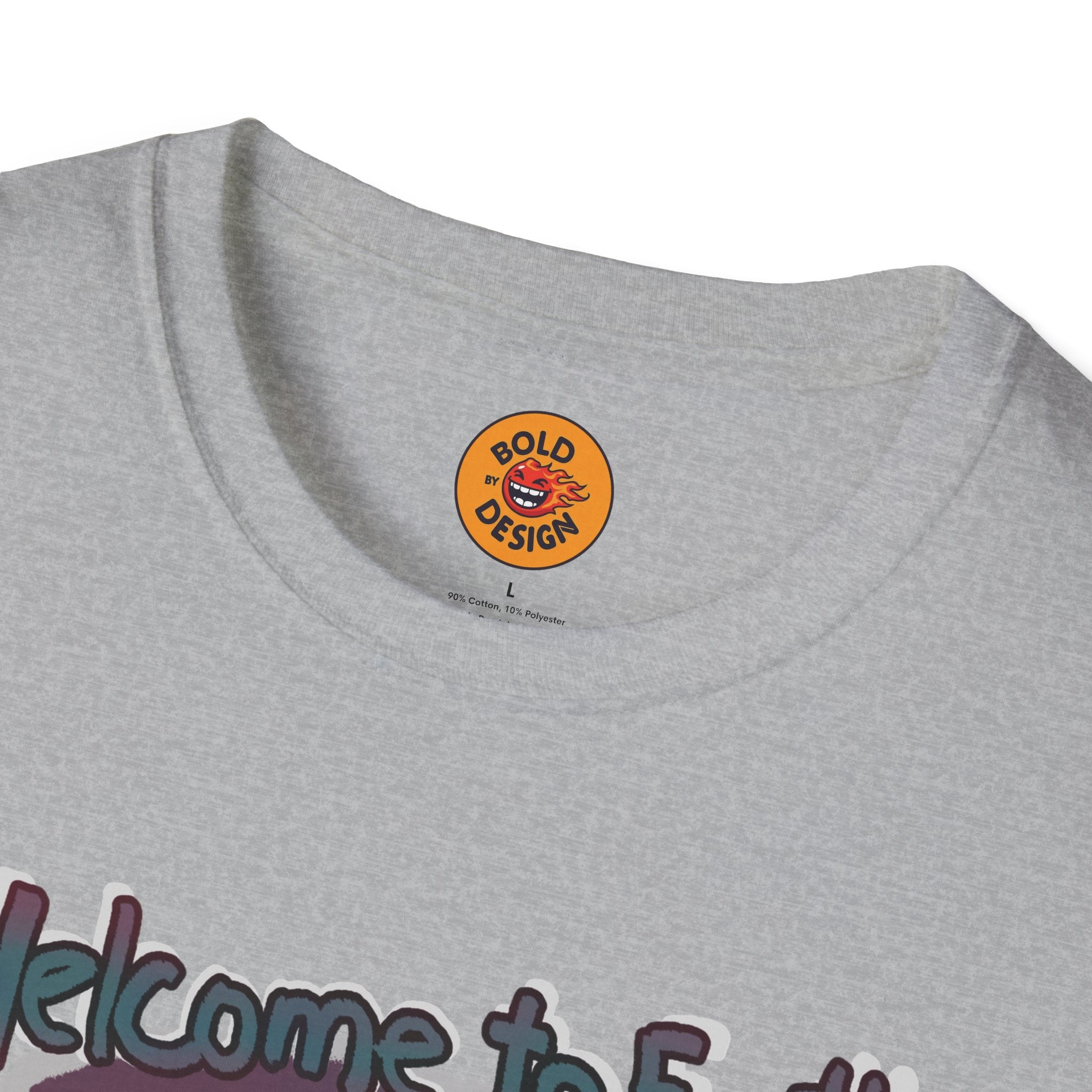 Welcome To Earth | Alien Humor Tee light grey t shirt