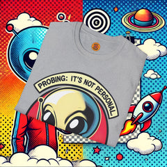 light grey alien ufo t shirt