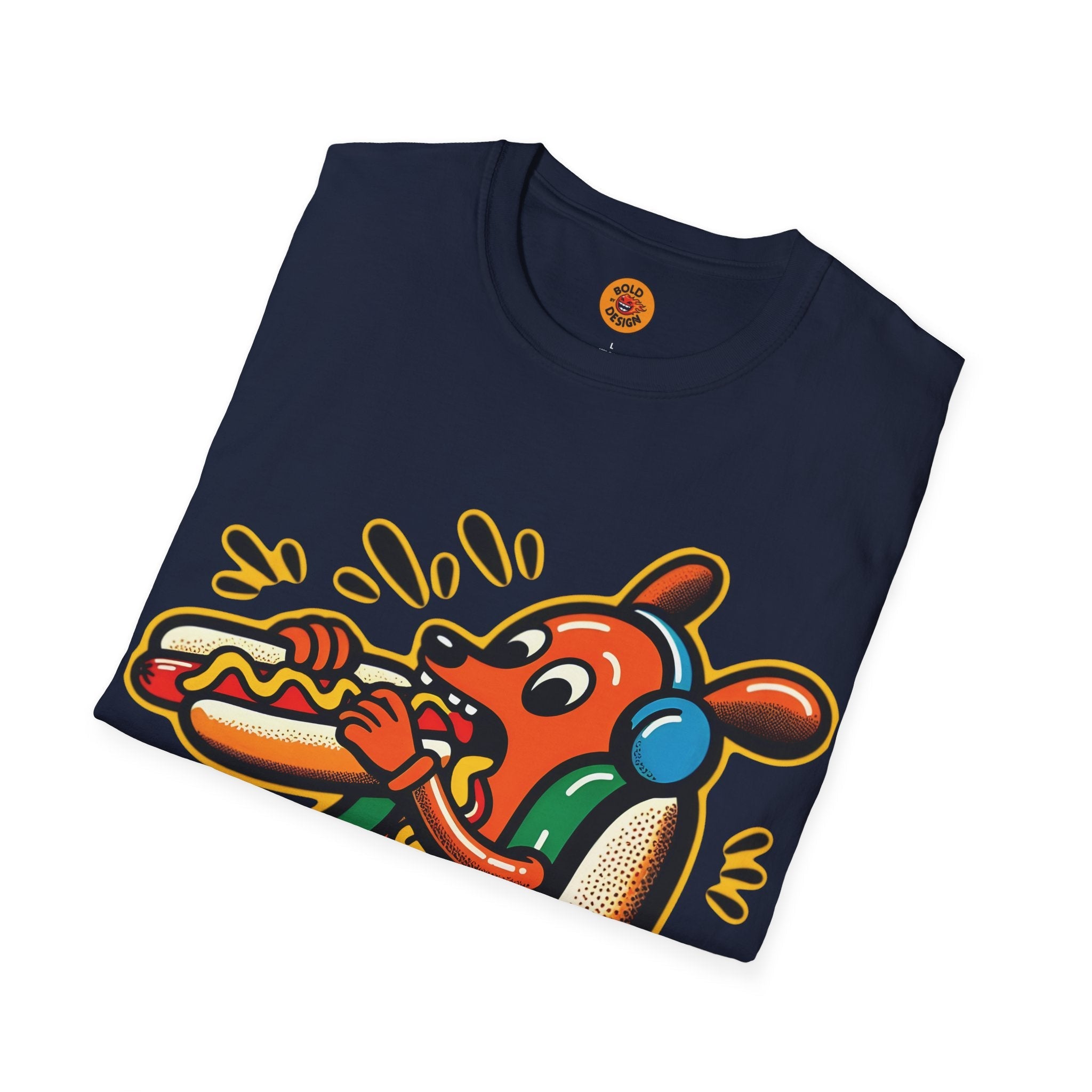 Funky Hot Dog Fiesta T-Shirt-Bold By Design