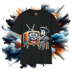 Comical Mime & Retro TV Party Tee-Bold By Design