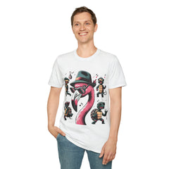 Funky Flamingo Groovy Turtles Party Tee-Bold By Design