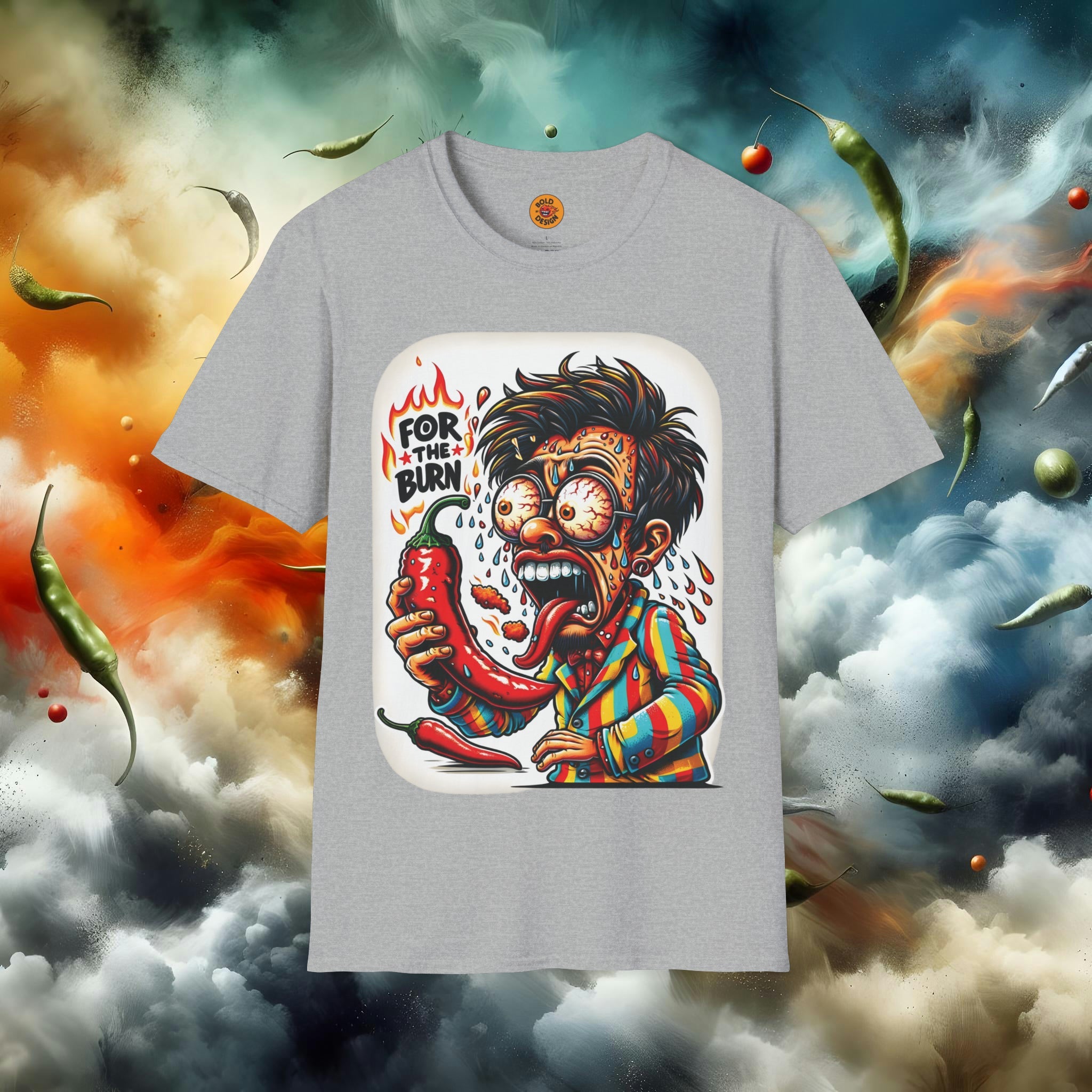 T-Shirt - Blazing Taste Bud Explosion T-Shirt - Chili Head