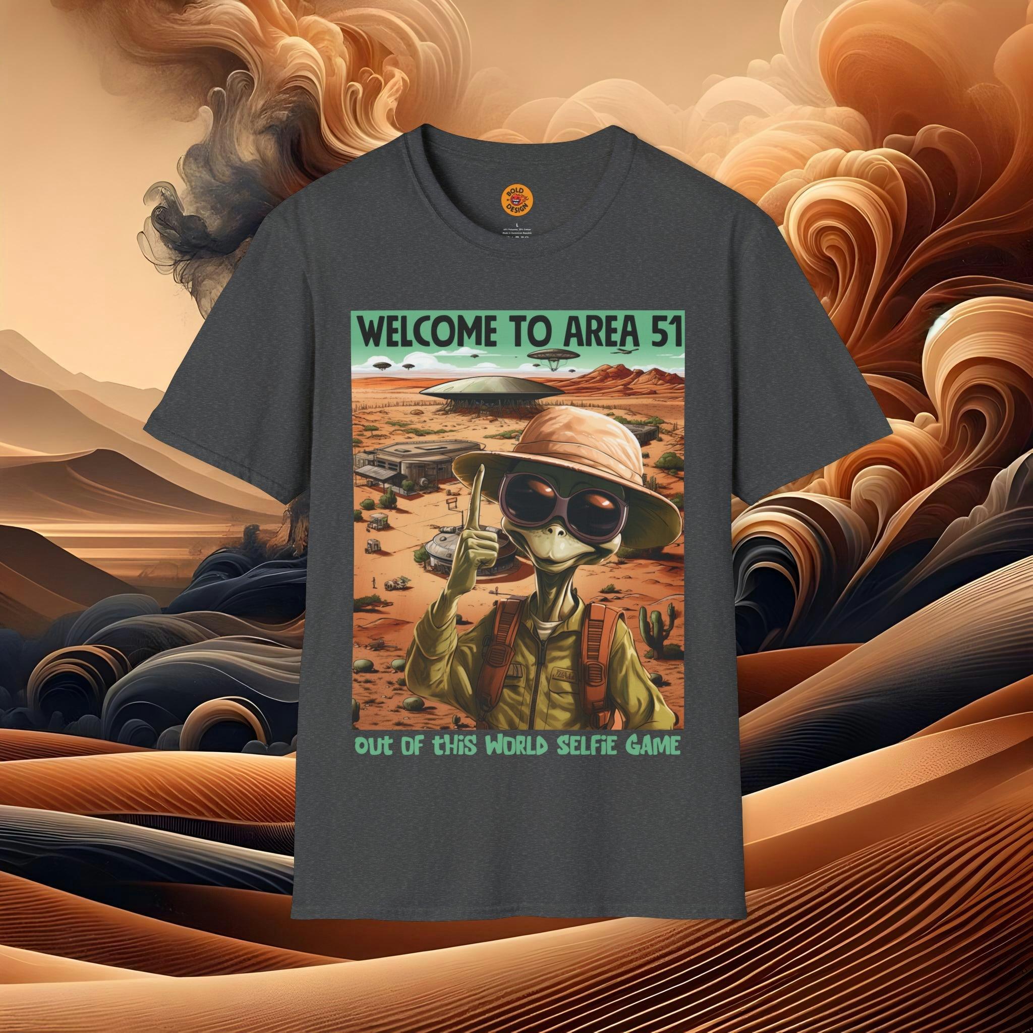 Alien Encounter Tee | Surreal Desert Adventure Shirt