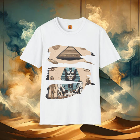 Egyptian Gods & UFOs - Mystical Pyramid Tee-Bold By Design 