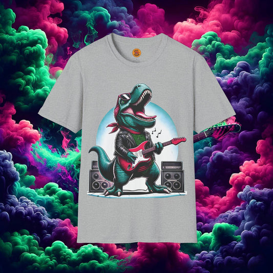 Electric T-Rex T-Shirt-Bold By Design