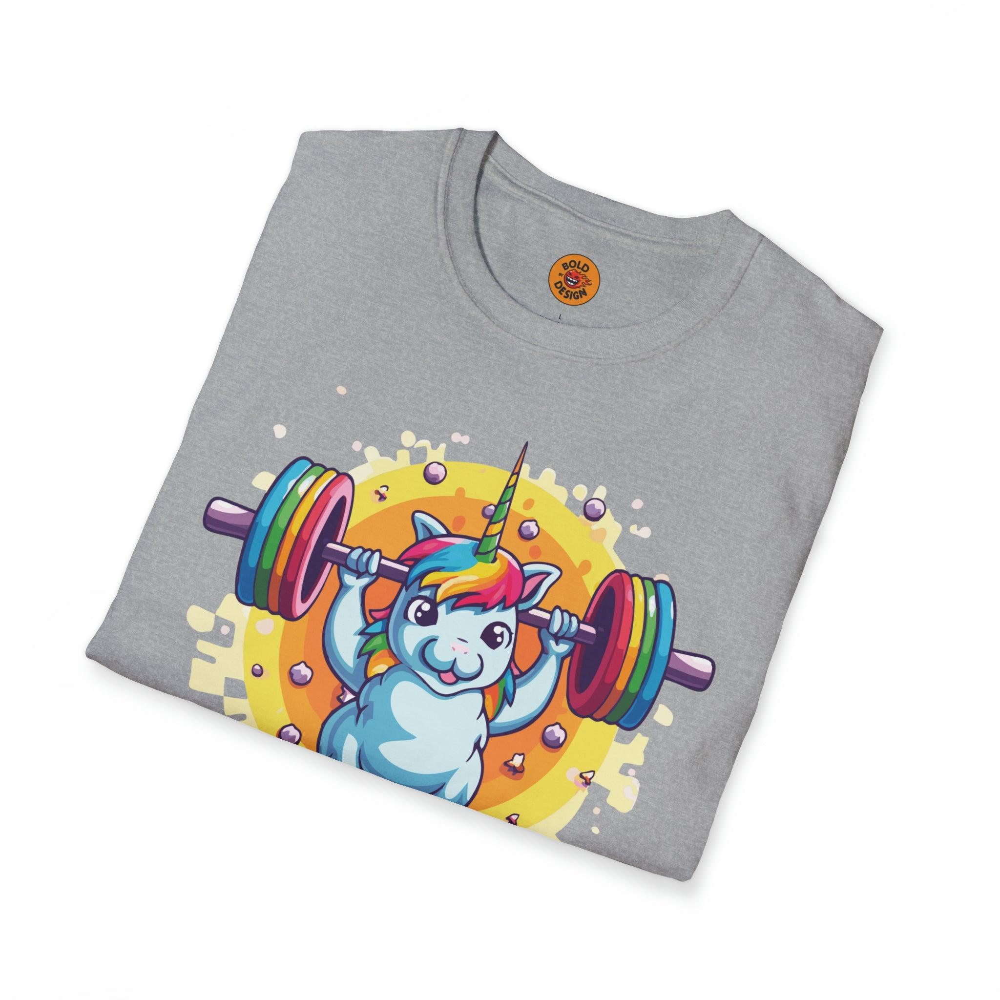 Flexing Unicorn Graphic Tee - Bold By Design