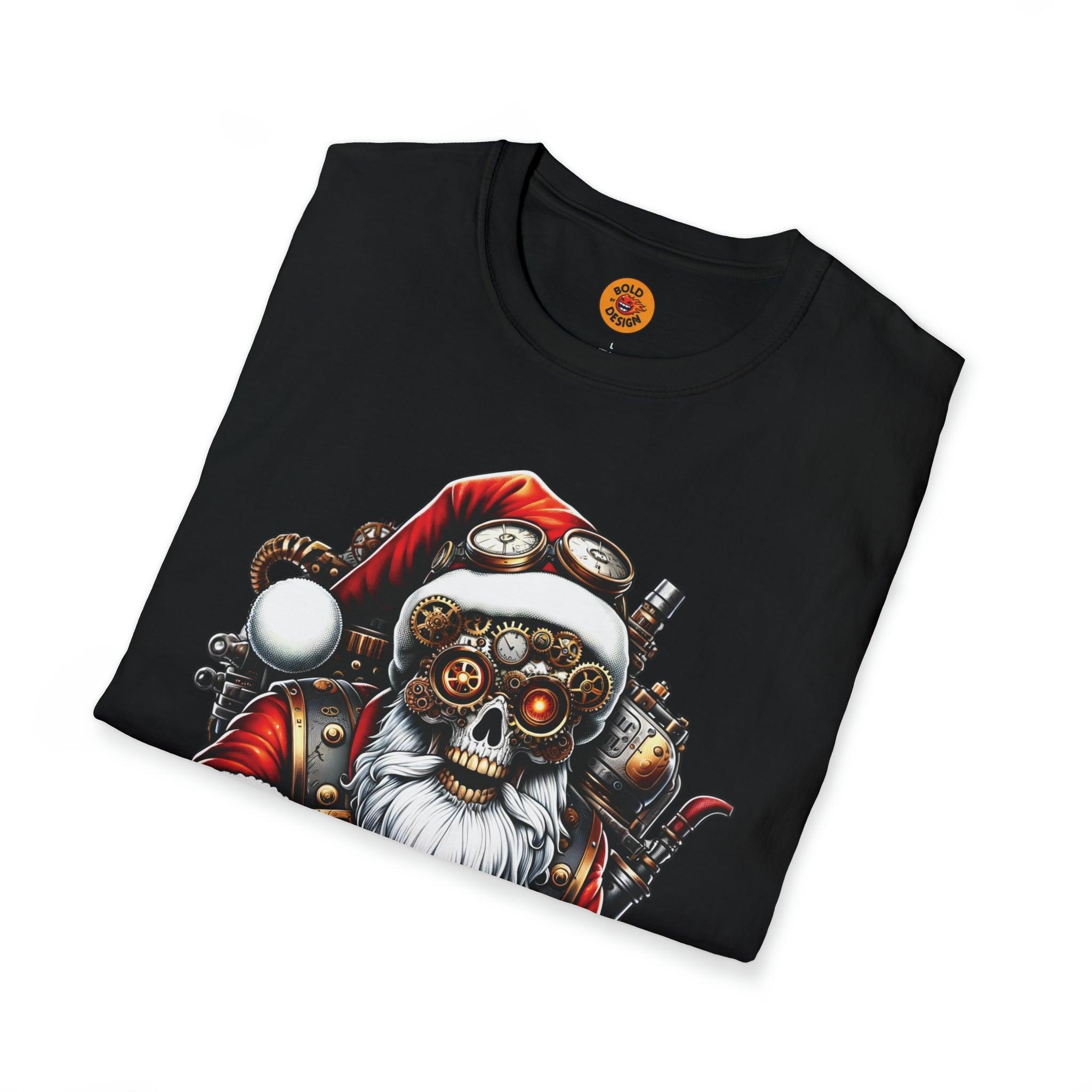 Steampunk Santa Claus Tee with Coal Sack-Bold By Design