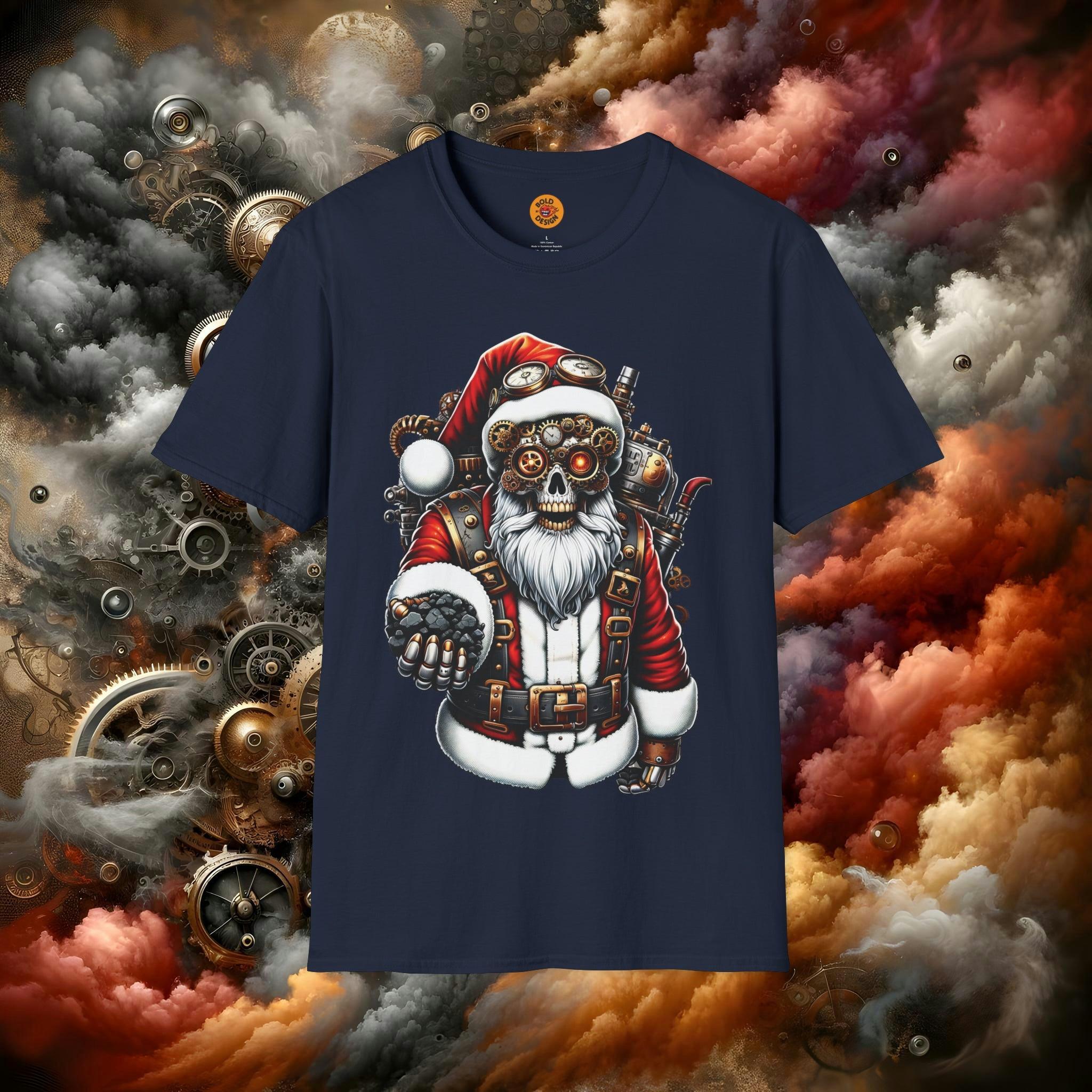 Steampunk Santa Claus Tee with Coal Sack-Bold By Design