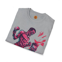 Neon Pink Zombie Brawl Tee-Bold By Design