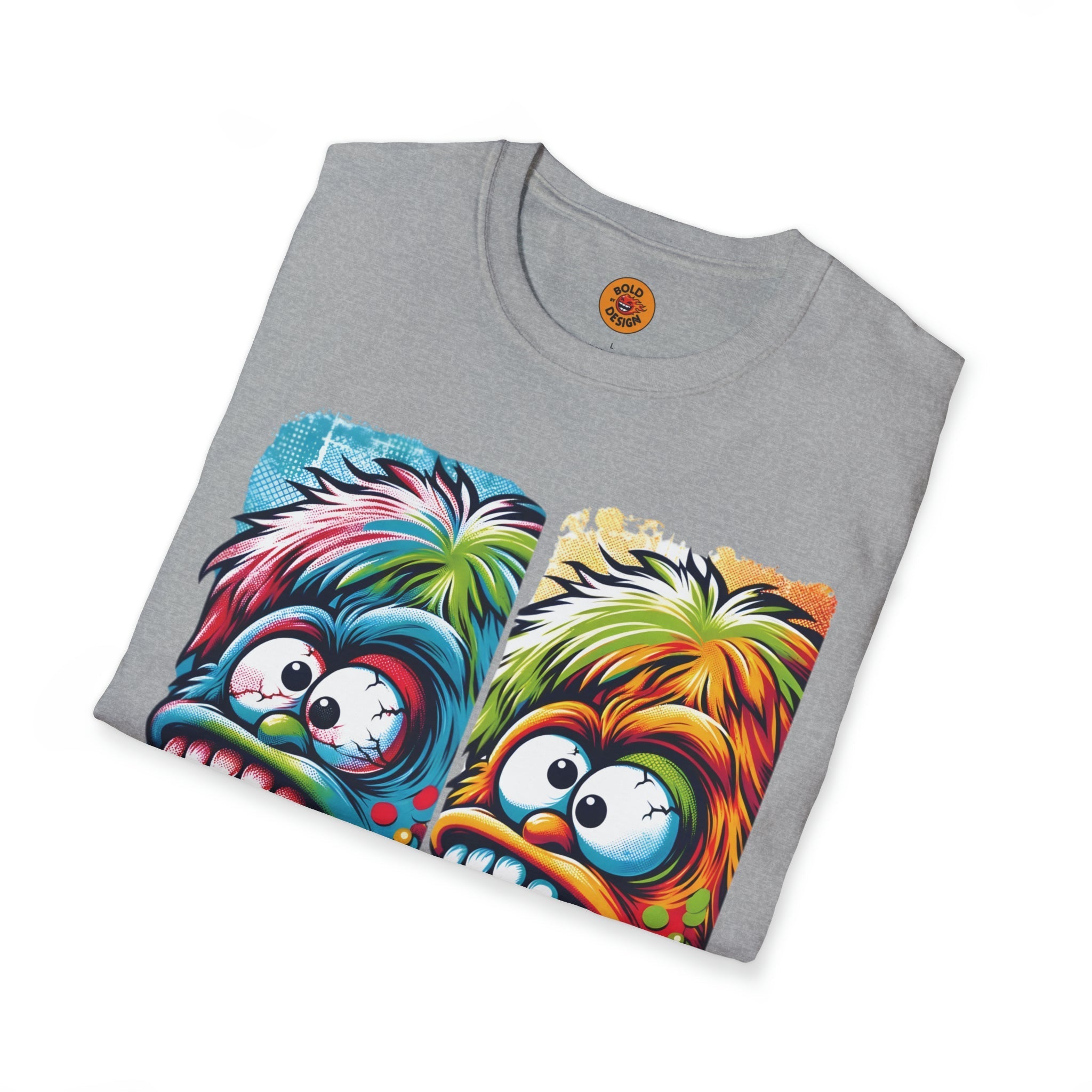 Psychedelic Monster Apple Craze Tee-Bold By Design 