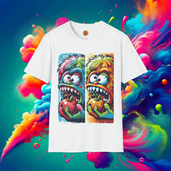 Psychedelic Monster Apple Craze Tee-Bold By Design 