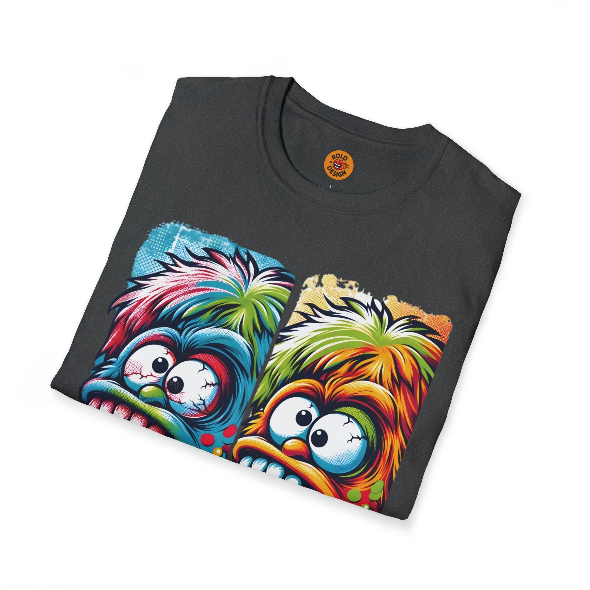 Psychedelic Monster Apple Craze Tee-Bold By Design 