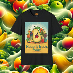 Vibrant Veggie & Fruit Party Tee-Bold By Design 